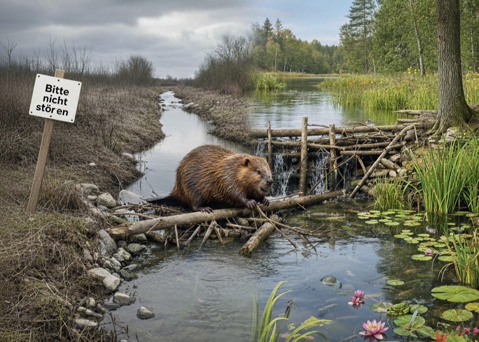 B&auml;che brauchen St&ouml;rungen! (Gemini-generated)